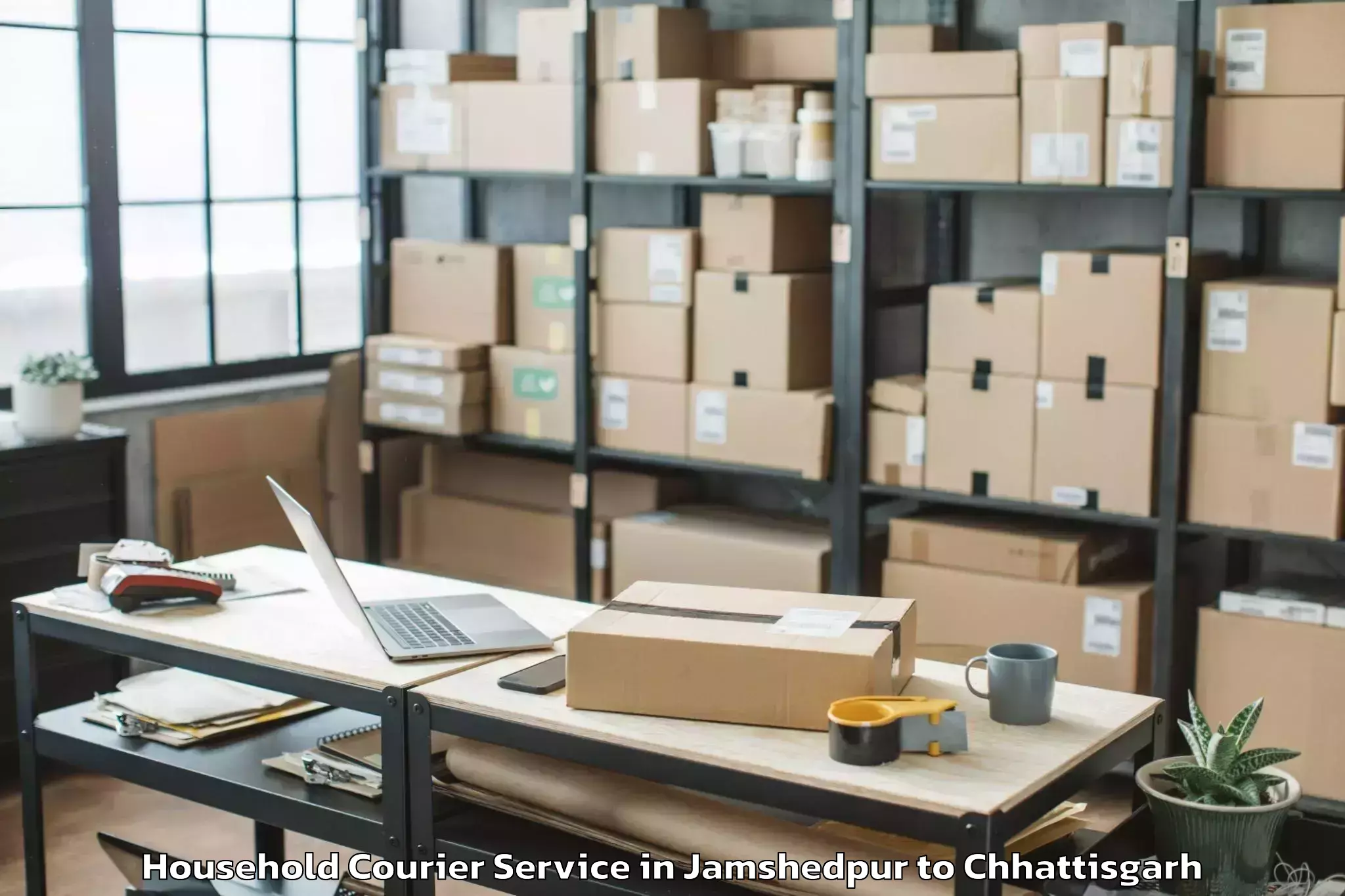 Professional Jamshedpur to Rajnandgaon Household Courier